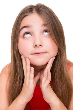 güzel küçük bir kız hayal