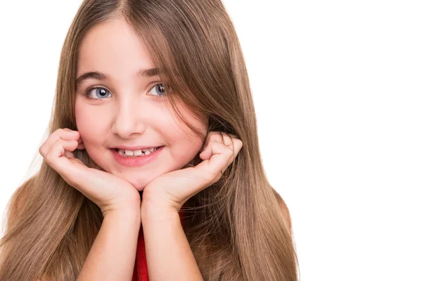 Little girl in studio — Stock Photo, Image