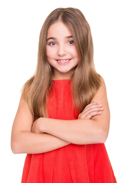 Little girl in studio — Stock Photo, Image