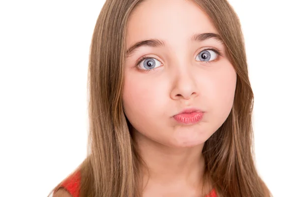 Little girl in studio — Stock Photo, Image