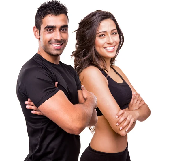 Zwei schöne Fitness-Trainer — Stockfoto