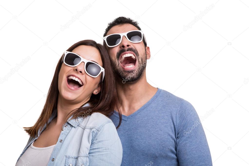 Portrait of a funny couple — Stock Photo © jolopes 39554049