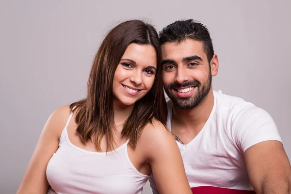 Couple in bed — Stock Photo, Image