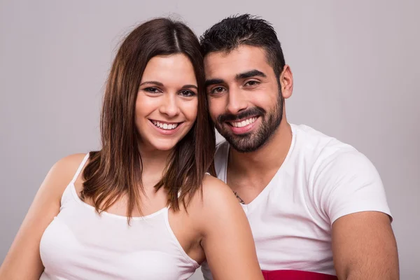 Casal na cama — Fotografia de Stock