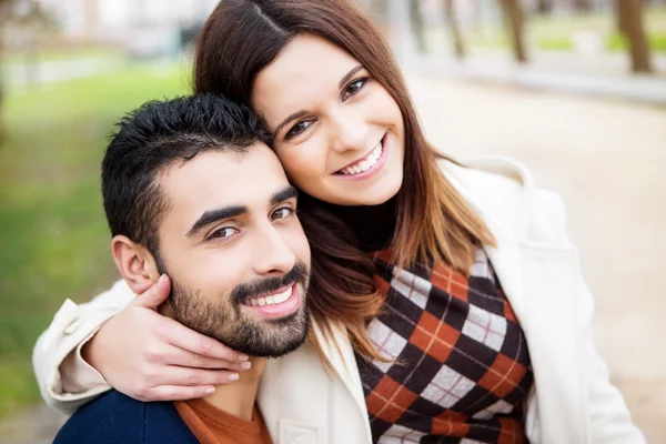 Couple in bed — Stock Photo, Image