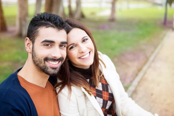 Couple in bed — Stock Photo, Image