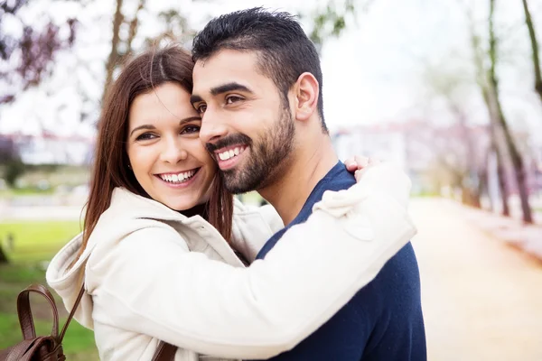 Couple in bed — Stock Photo, Image