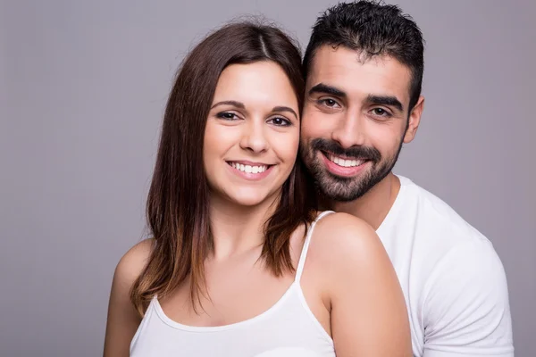 Retrato de um casal engraçado — Fotografia de Stock