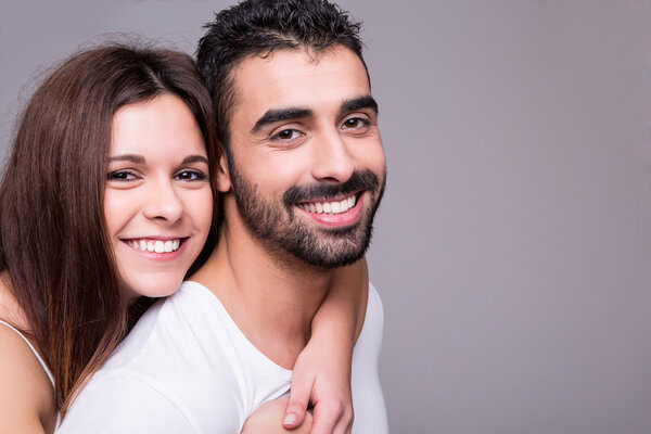 Портрет смешной пары
