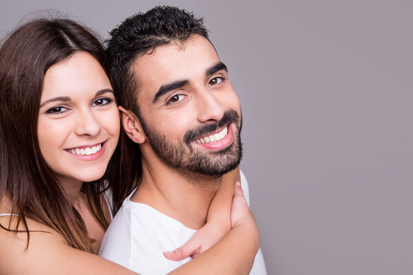 Портрет смешной пары
