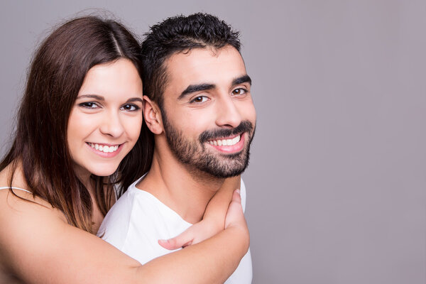 Портрет смешной пары
