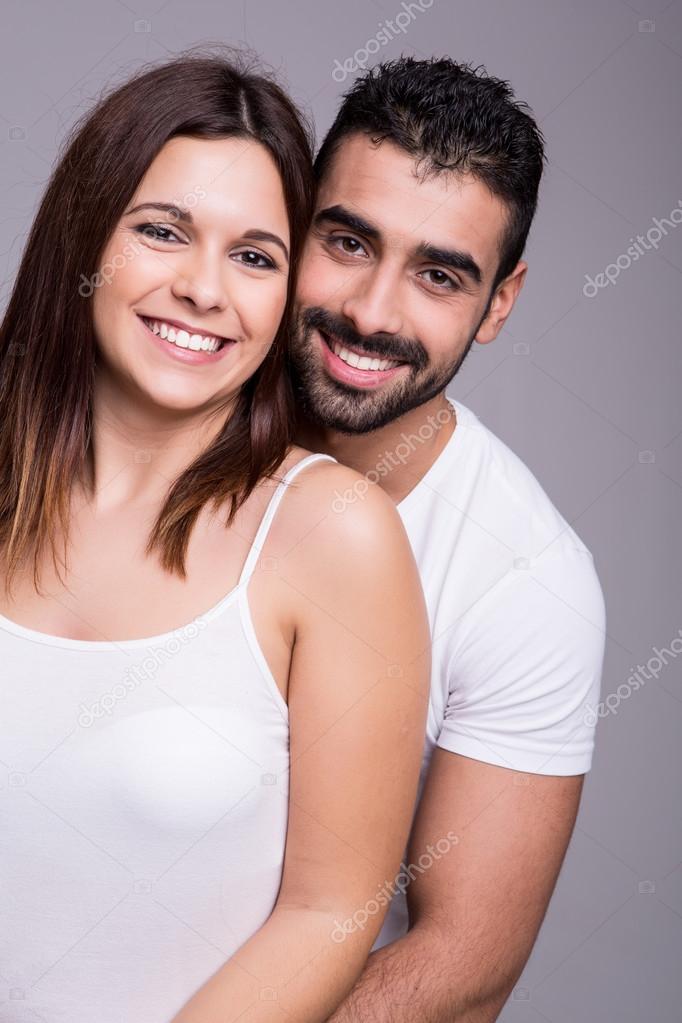 Portrait of a funny couple