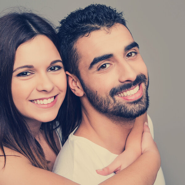 Портрет смешной пары
