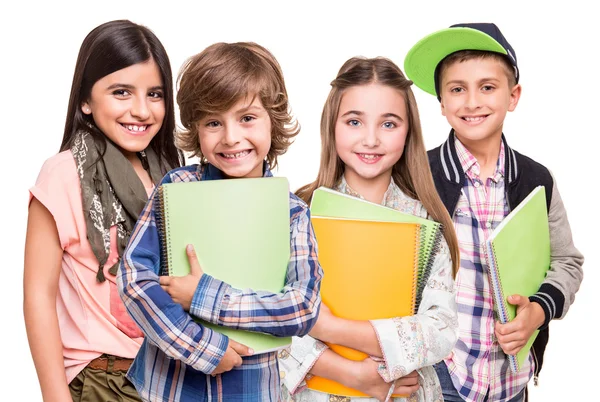 Group of little students — Stock Photo, Image
