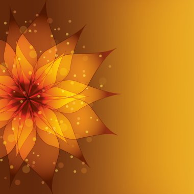 altın arka plan dekoratif çiçek ile