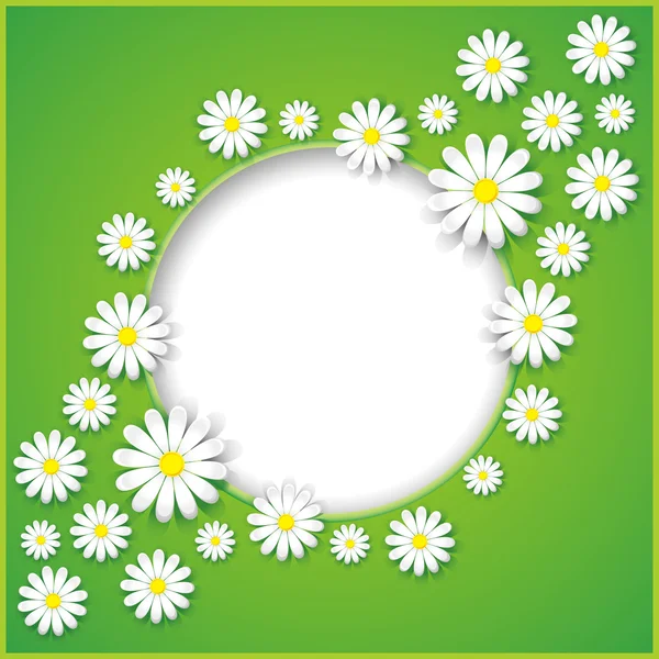 Abstrakter Hintergrund mit Blume Kamille — Stockvektor