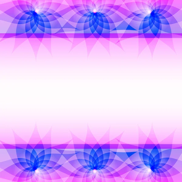 Abstraktní fialové vektorové pozadí s květinami — Stockový vektor