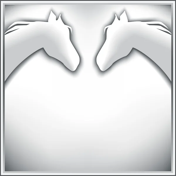 Stylová pozadí s dvěma koňmi — Stockový vektor