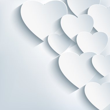 şık yaratıcı arka plan, 3d kalp