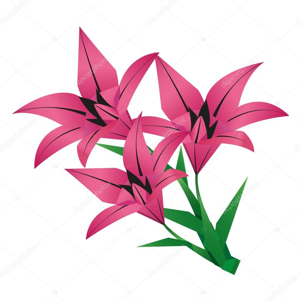 ORİGAMİ İLE ZAMBAK ÇİÇEKLER ORİGAMİ İLE ZAMBAK ÇİÇEKLER