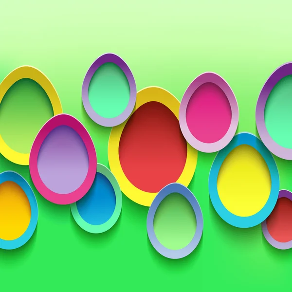 Fondo de Pascua con huevo colorido — Archivo Imágenes Vectoriales