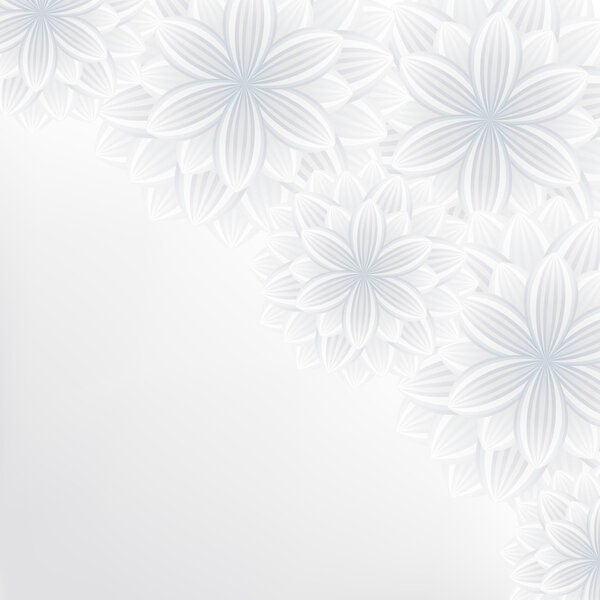 Beautiful lace floral background with flowers