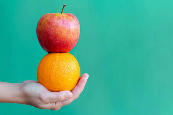 Apple Orange Healthy Fruit Stock Image