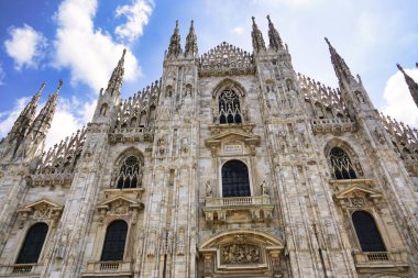 view at the piazza duomo cathedral, milan, italy.