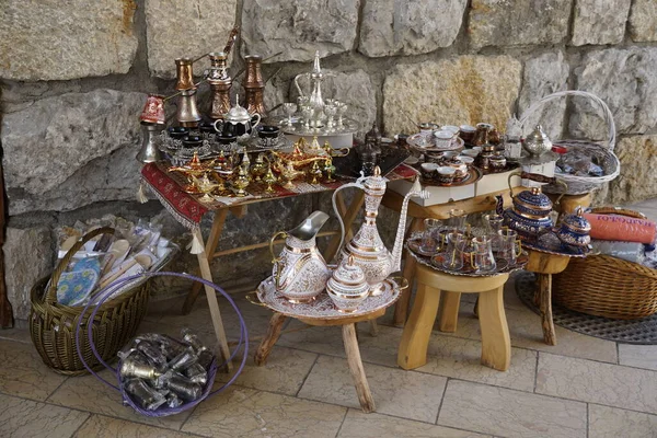 Traditionelle Türkische Keramik Auf Dem Markt — Stockfoto
