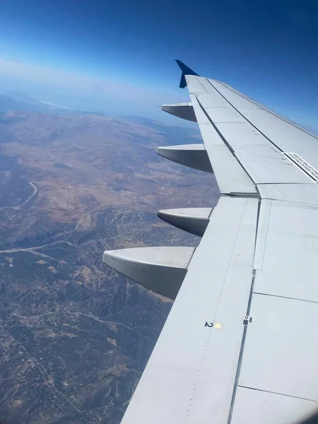 Airplane Wing Sky — Stock Photo, Image