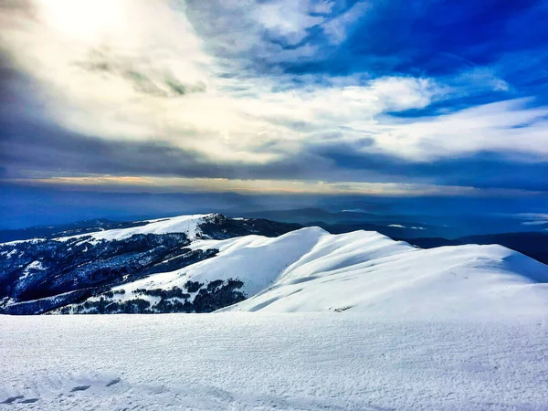 Beautiful View Mountains Blue Sky — Stock Photo, Image