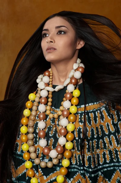 Woman in ethnic dress — Stock Photo, Image