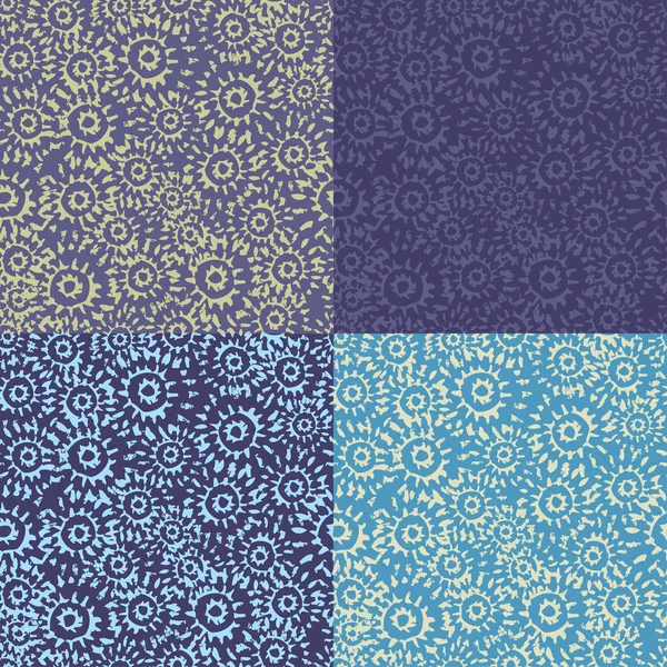 Collection of seamless patterns — Stock Vector