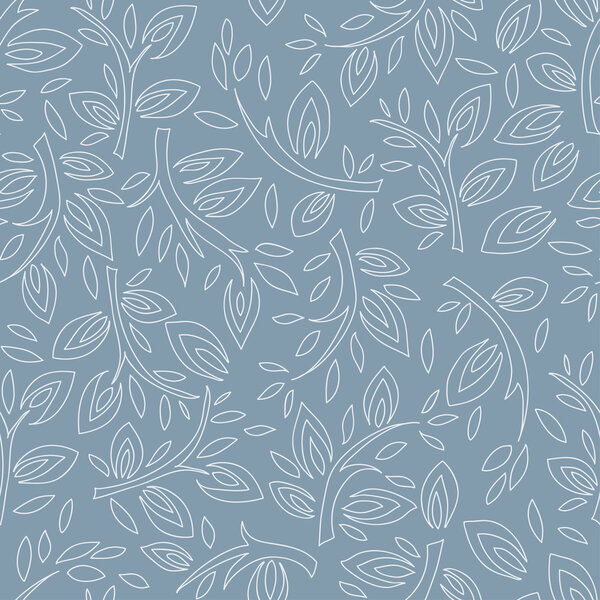 Stylized twigs seamless pattern — Stock Illustration Stylized twigs seamless pattern — Stock Vector