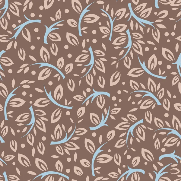 Stylized twigs seamless pattern — Stock Vector