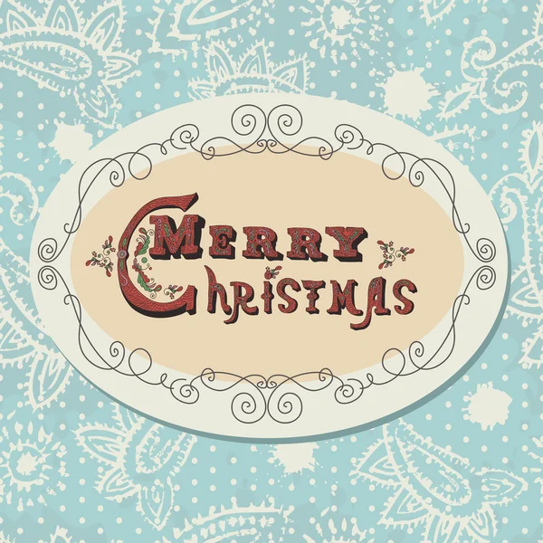 Vintage Christmas card — Stock Vector