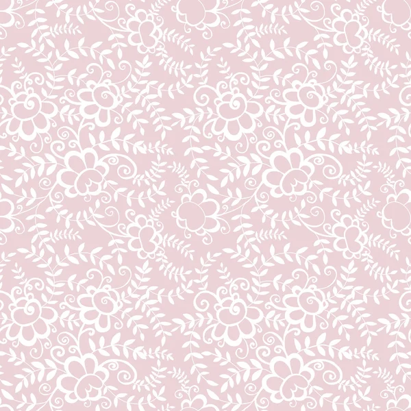 Fleurs rétro motif sans couture — Image vectorielle
