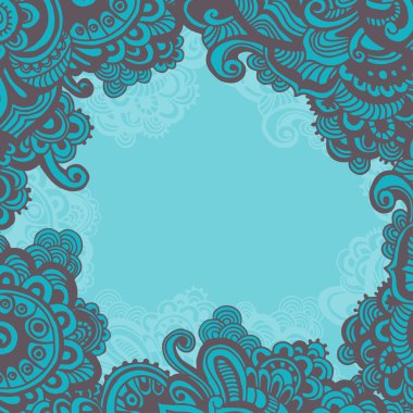 elle çizilmiş fantezi çerçeve