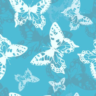 Kelebekler seamless modeli