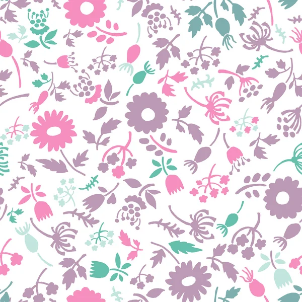 Automne floral fond sans fin — Image vectorielle