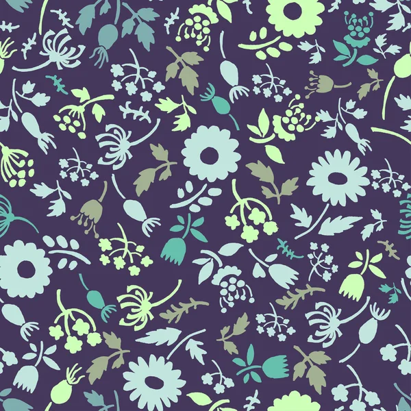 Fondo floral sin fin — Vector de stock