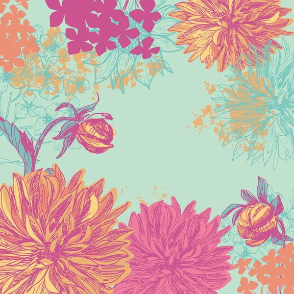 Vintage floralen Hintergrund — Stockvektor
