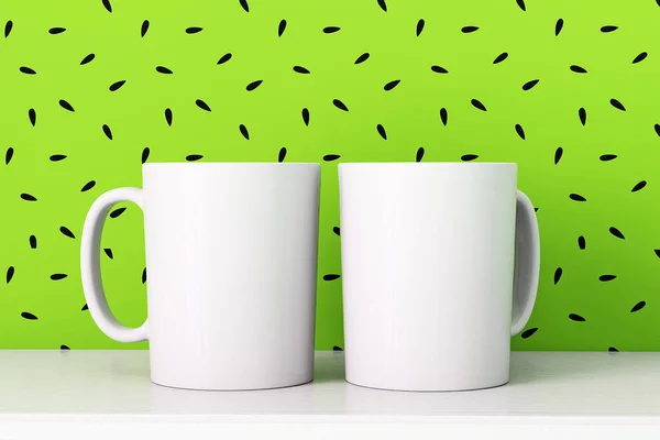 Taza Burla Renderizado — Foto de Stock