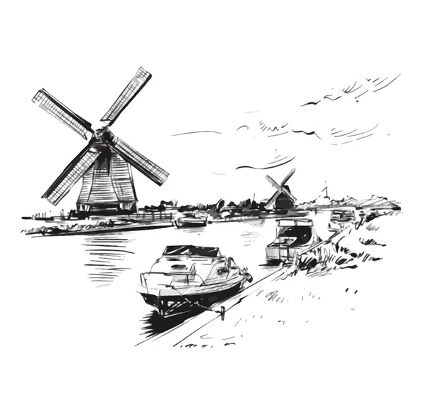 Sketch Netherlands — ストックベクタ