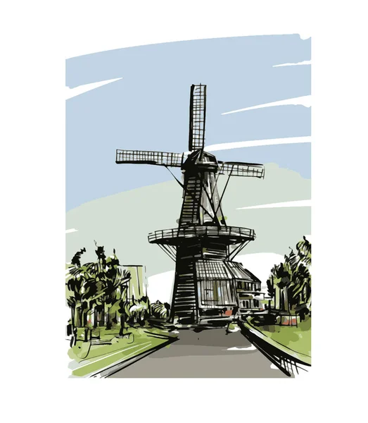 Sketch Netherlands — Wektor stockowy