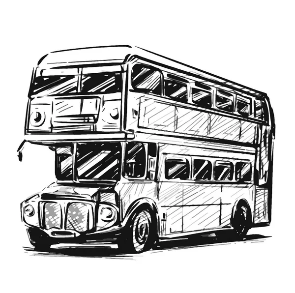 Sketch School Bus — Stock vektor