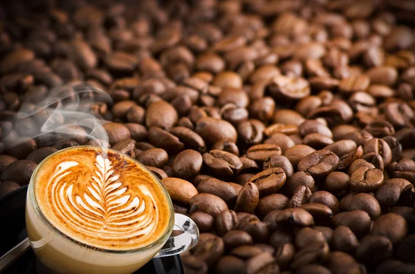 Kopp cappuccino — Stockfoto