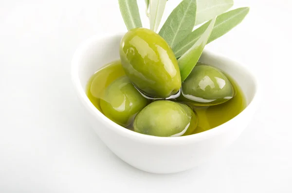 Olives and Olive Oil — Stock Photo, Image