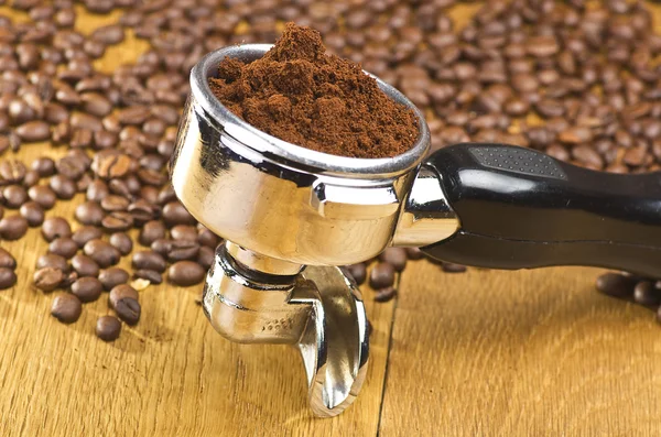 Een groepshoofd van espresso machine — Stockfoto