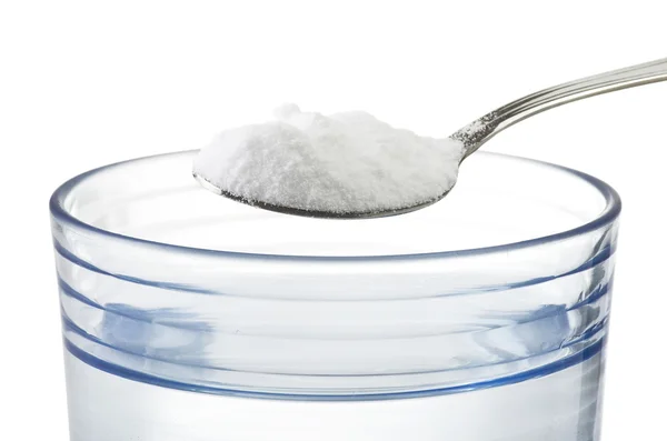 Spoon af baking soda — Stock Photo, Image